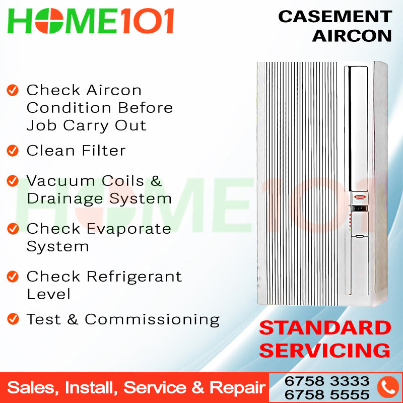 Casement Aircon Contract Servicing - 2x Standard Servicing