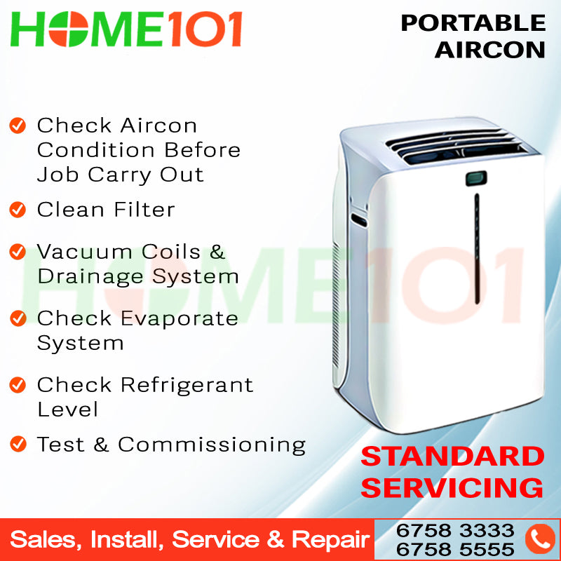 Portable Aircon Contract Servicing - 2x Standard Servicing