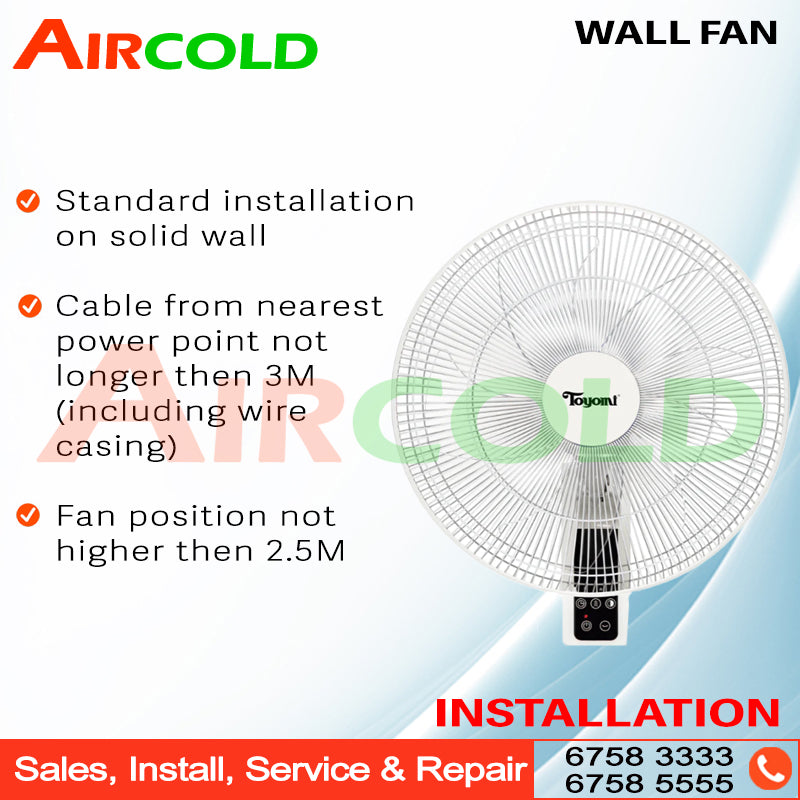 Wall Fan Installation