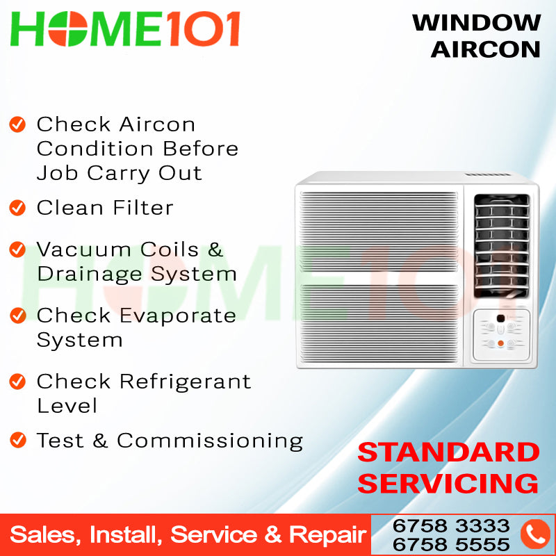 Window Aircon Contract Servicing - 2x Standard Servicing